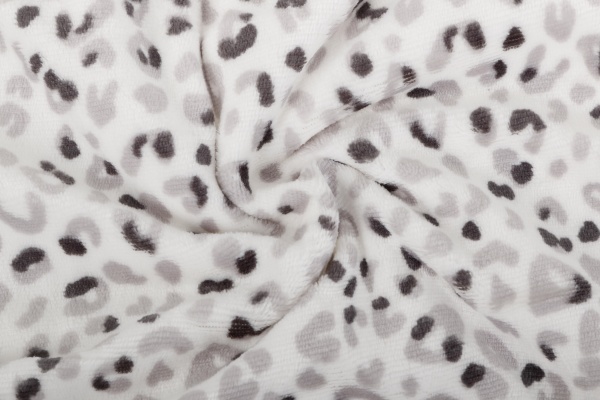 Плед двухсторонний Spots 160x200 см белый с принтом La Nuit 