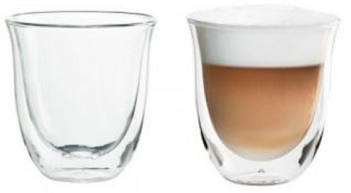 Набор стаканов для капучино Delonghi 190 мл 2 шт. 