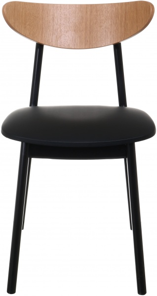 Стілець PAVLYK Марсель чорний / бук