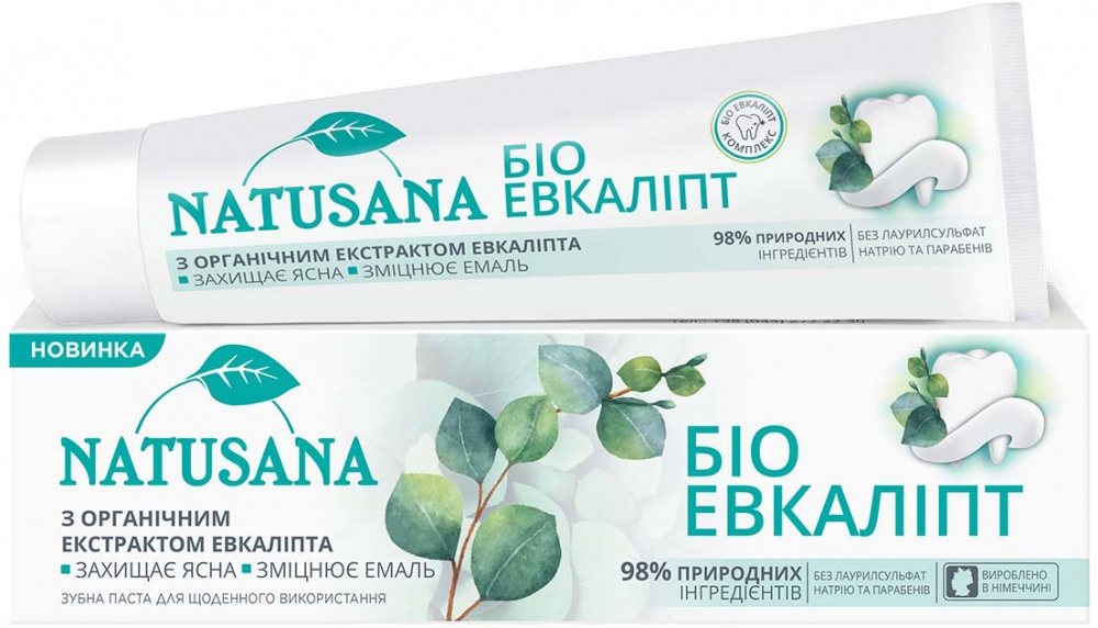 Зубная паста NATUSANA Био Эвкалипт 100 мл 100 г