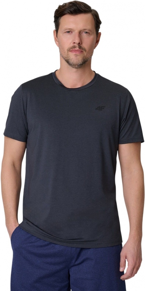 Футболка 4F TSHIRT FNK M2140 4FWSS26TFTSM2140-21M р.M сірий
