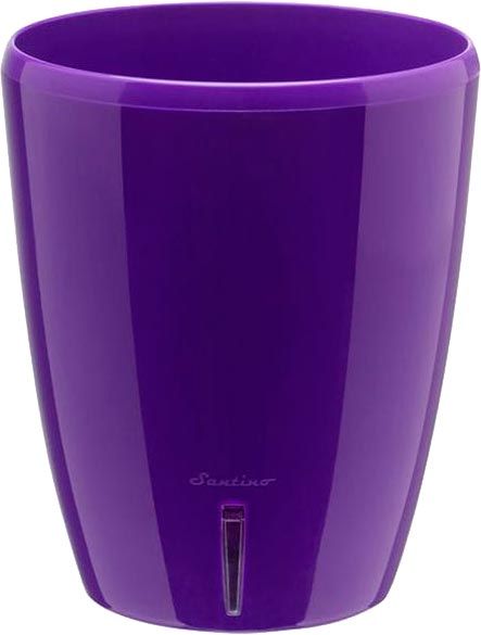 Вазон пластиковий Santino Орхідея TWIN круглий 1,3л фіолетовий 