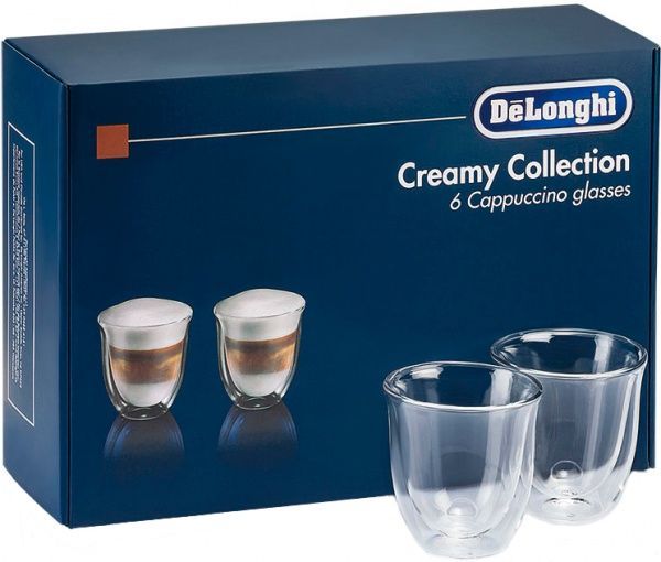 Набір склянок Delonghi GLASSES Cappuccino 6 шт. Акція 