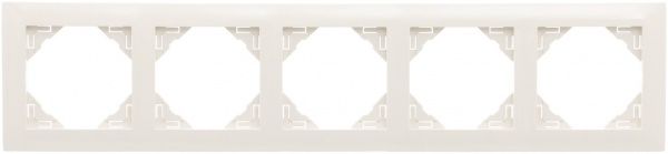Рамка пятиместная Efapel LOGUS универсальная кремовый 90950 TMF