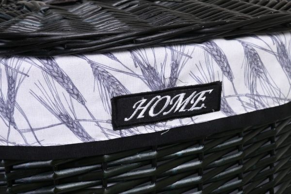 Кошик плетений Tony Bridge Basket з текстилем 44х34х56 см HQN20-3CD-1 