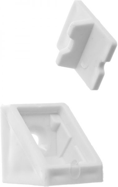 Кутник монтажний 01 одинарний білий 10 шт