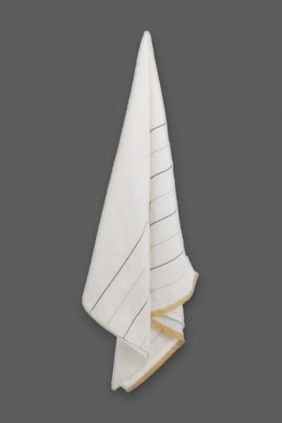 Рушник махровий Aya Tabby 70x140 см білий La Nuit 