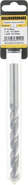 Свердло по металу Guhring HSCO 101x151 мм GU 500 12 мм 322042026