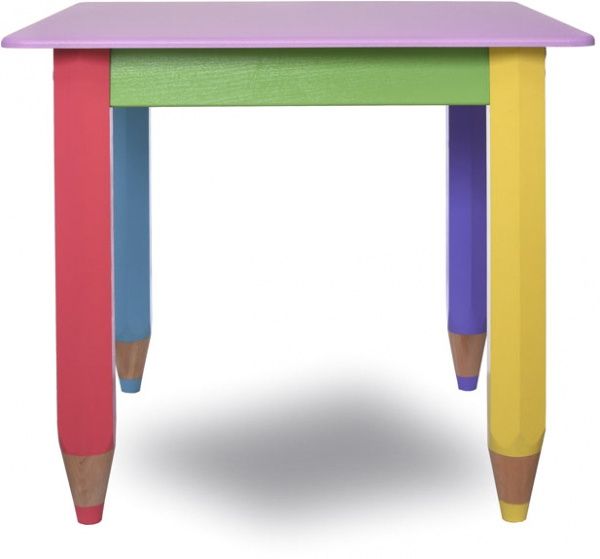 Столик Sweet baby Карандашики 60x60 см розовый 100010