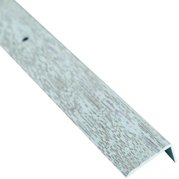 Профиль алюминиевый лестничный 24.5х10 мм 2.7 м дуб полярный