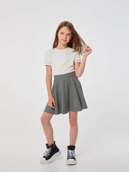 Юбка Smil р.134 черный с белым 120361 