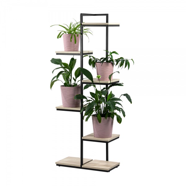 Підставка для квітів Водоспад 63х32,5x164 см чорний 