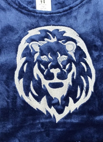 Піжама для хлопчиків Маленькие люди Лев р.128–134 темно-синій 3160-121 