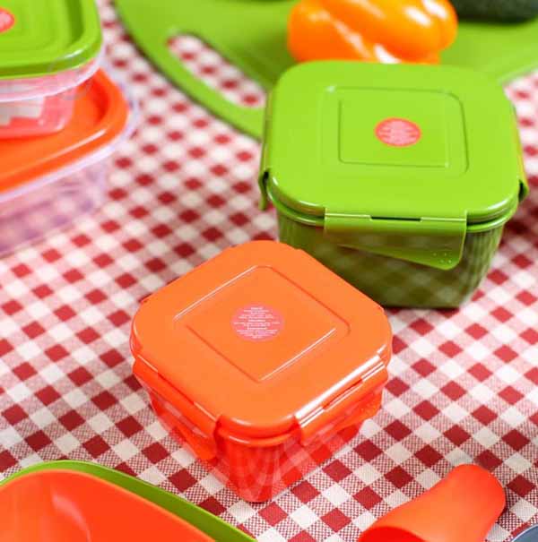 Контейнер для зберігання Фієста, 0,45 л оранж Алеана