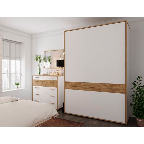 Шкаф Софро 3Д 1500 Синди 2175х1550х587 белый 