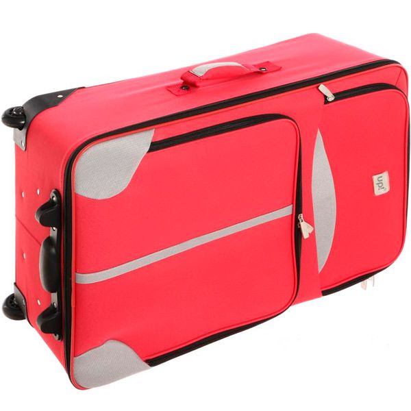 Валіза Underprice 1022NC червона з сірою смужкою 71х45х23 см