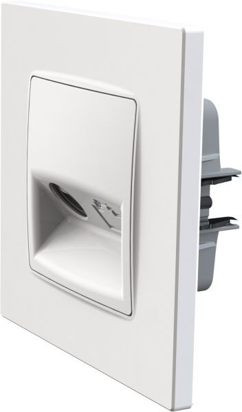 Розетка TV кінцева Plank Electrotechnic Classic/Nordic білий PLK0811031