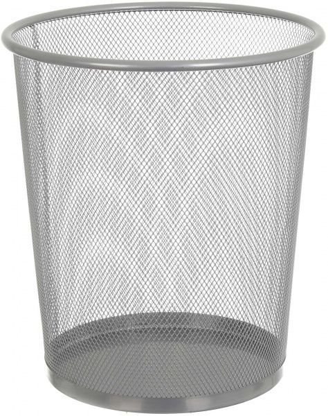 Корзина офисная для бумаги 23,7x18,4х26,3 см серый 