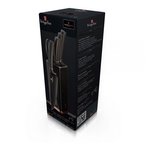 Набір ножів у колоді BLACK ROSE Collection 7 предметів BH 2422 Berlinger