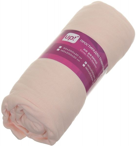 Простынь на резинке 160x200 см молочный UP! (Underprice) 