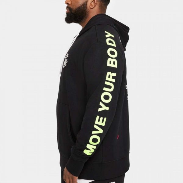 Джемпер Nike M NSW PO FT HOODIE WTOUR DA0931-010 р. L чорний