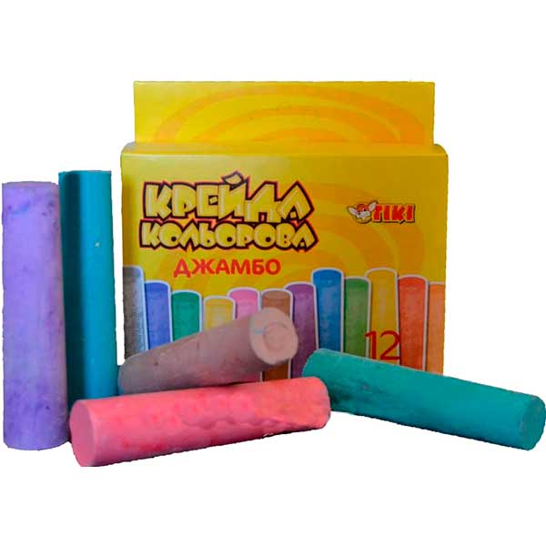 Набор мелков Jumbo 12 шт. 51520-TK Тікі