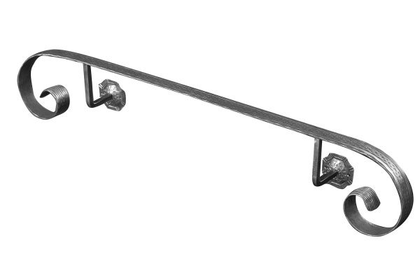 Кованый поручень пристенный 89/1 1000 мм