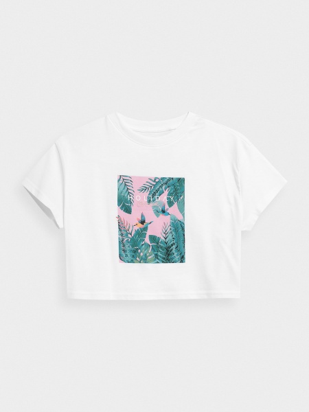 Футболка 4F TSHIRT F392 4FJSS23TTSHF392-10S р.164 білий