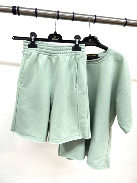 Костюм для девочек Obzor р.140 ментол 