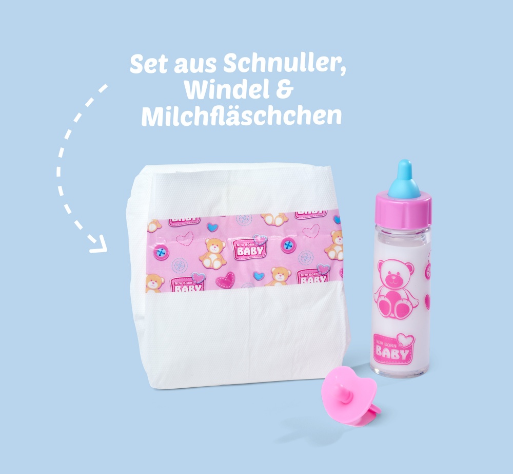 Ігровий набір Simba Аксесуари для пупса НББ 3 шт. 5562487