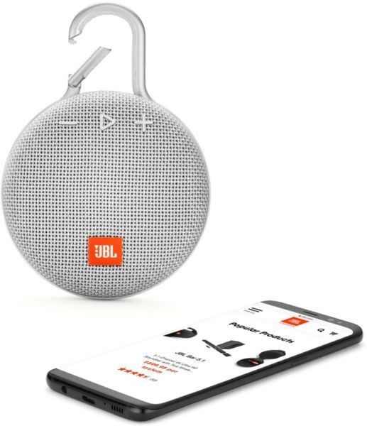 Акустическая система JBL® Clip 3 1.0 white JBLCLIP3WHT