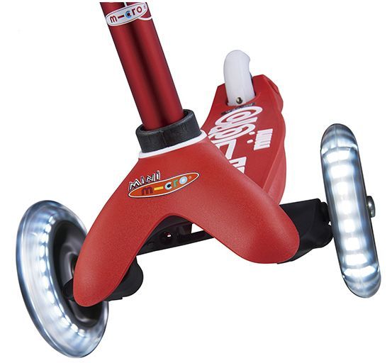 Самокат Micro Mobillity Systems Mini Micro deluxe red LED червоний MMD052 