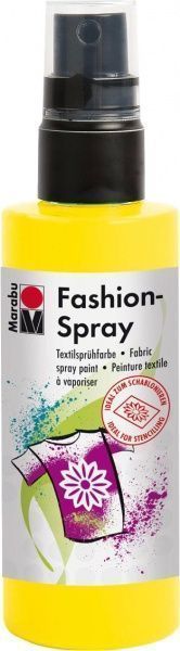 Краска аэрозольная для ткани желтая 100 мл Marabu