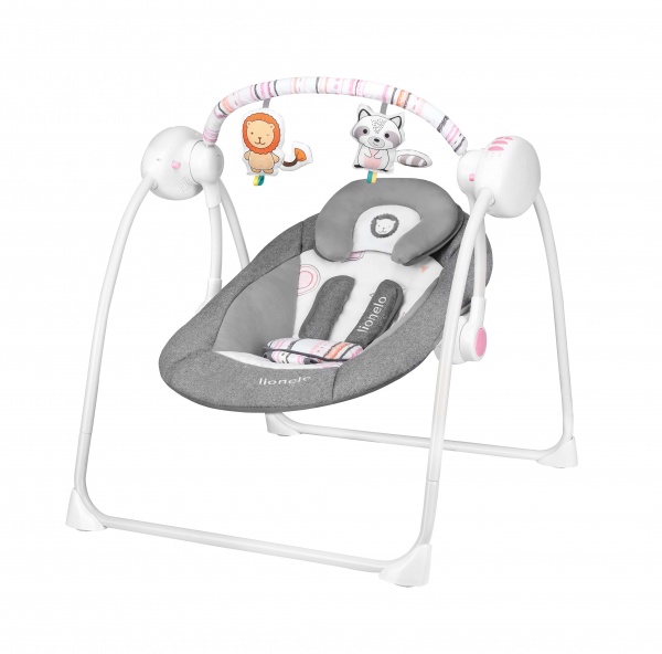 Крісло-гойдалка Lionelo Ruben grey rose LO.RU04