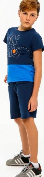 Футболка для хлопчика Smil 110585 р.134 сіро-синій 