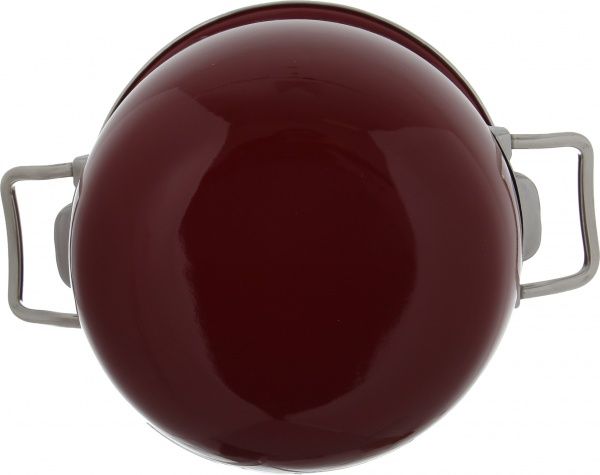 Каструля з кришкою сферична емальована 3,5 л Бордо Bella Vita