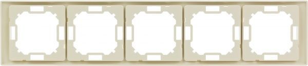Рамка п'ятимісна Simon Basic Neos універсальна кремовий BMRC5/12