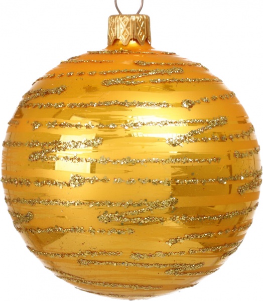 Шар новогодний орнамент d 80 мм в ассортименте .0182