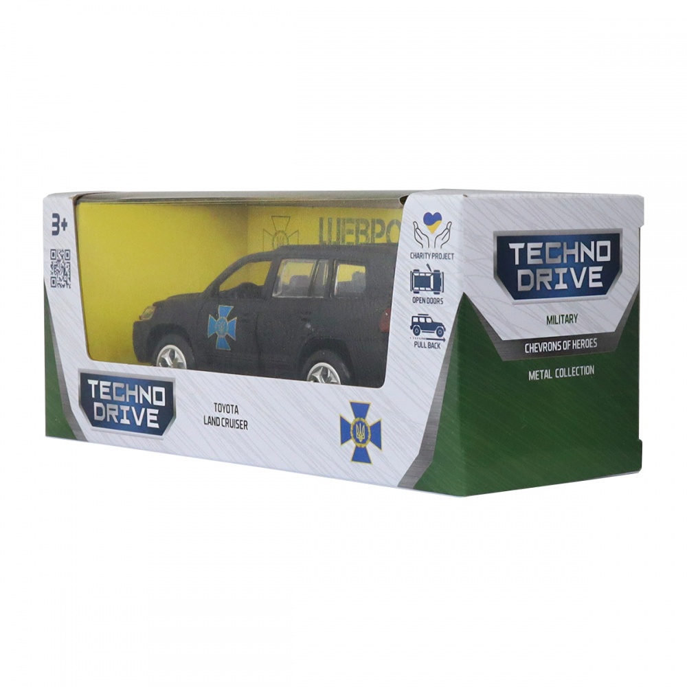 Автомодель TechnoDrive 1:32 серии Шевроны Героев Land Cruiser ЦСО Альфа KM6010SA