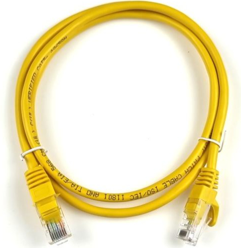 Патч-корд Profix 4-0201YL RJ-45 UTP cat-5Е 1 м жовтий — фото 1