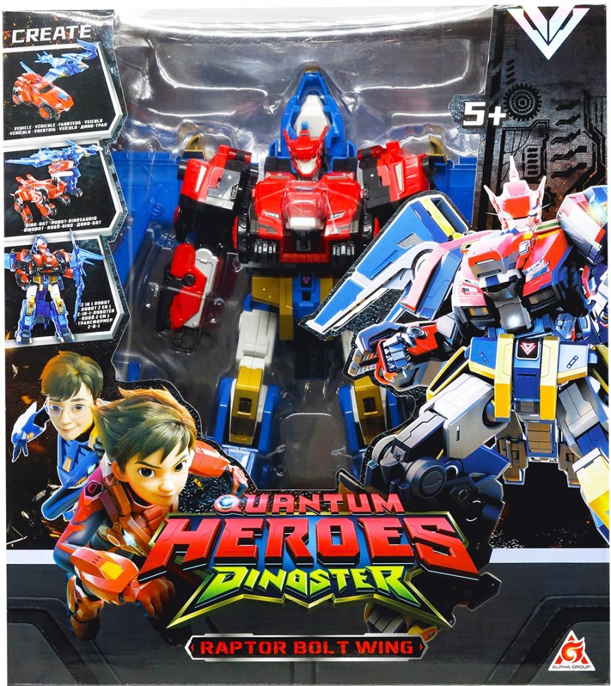 Игровой набор DINOSTER с роботом-трансформером Раптор Болт Винг EU580806N