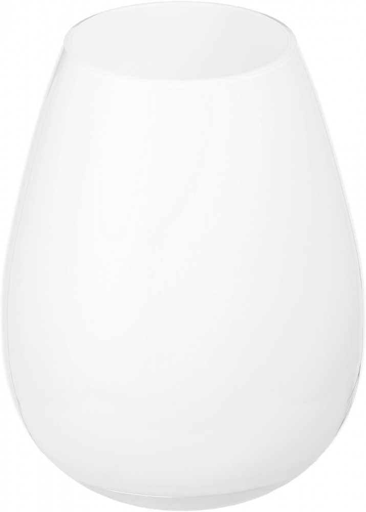 Ваза скляна Wrzesniak Glassworks Maestro Tear 22,8 см біла 17-10076A