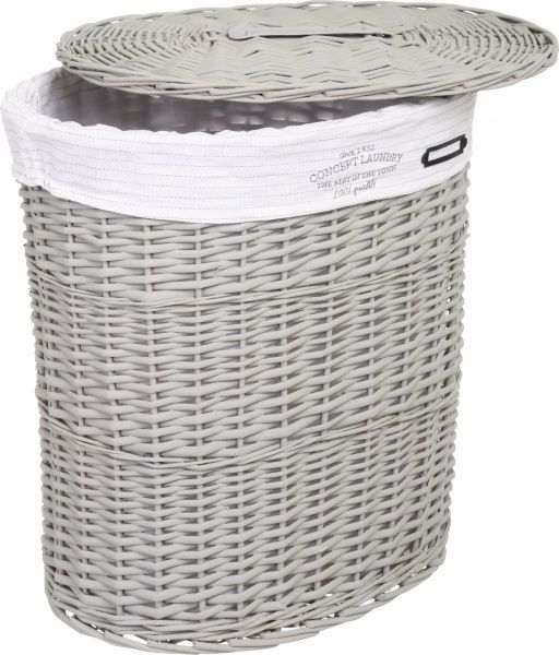 Кошик плетений Tony Bridge Basket з текстилем 51х37х56 см HQN20-4CD-1 