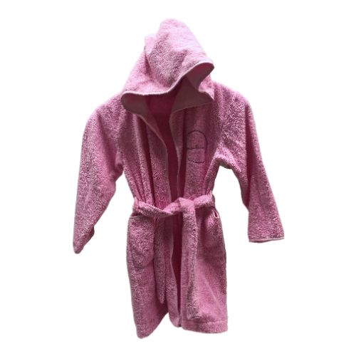 Халат детский для девочек Bambinelli с капюшоном р.98–104 розовый 