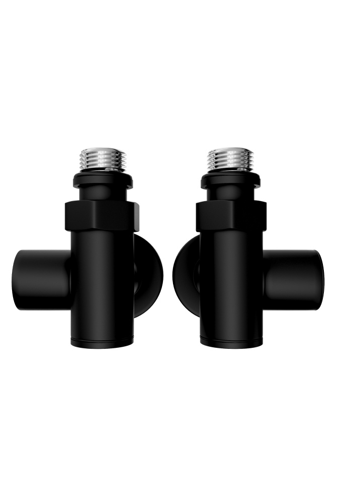 Кран угловой Mario Кран кутовий під ТЕН чорний мат