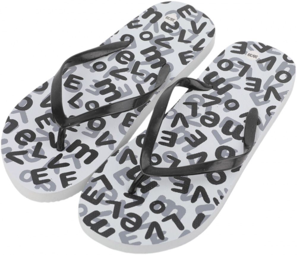 Шльопанці Luna пляжні жіночі Love р.38/39 чорний