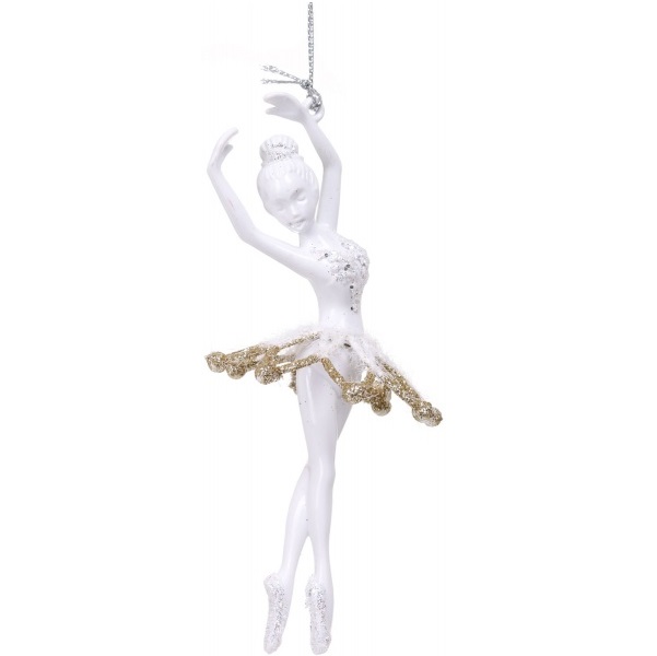 Підвіска Балерина Стандарт 6х12х3 см білий