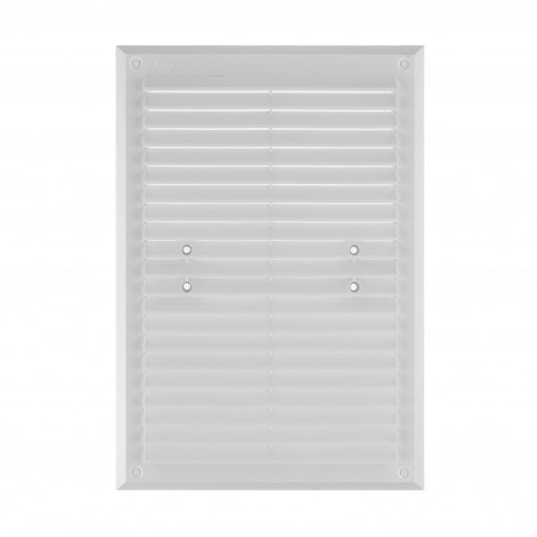 Решетка для вентиляции MiniMax с сеткой против насекомых 315 х 215 мм (1110) пластик белый 