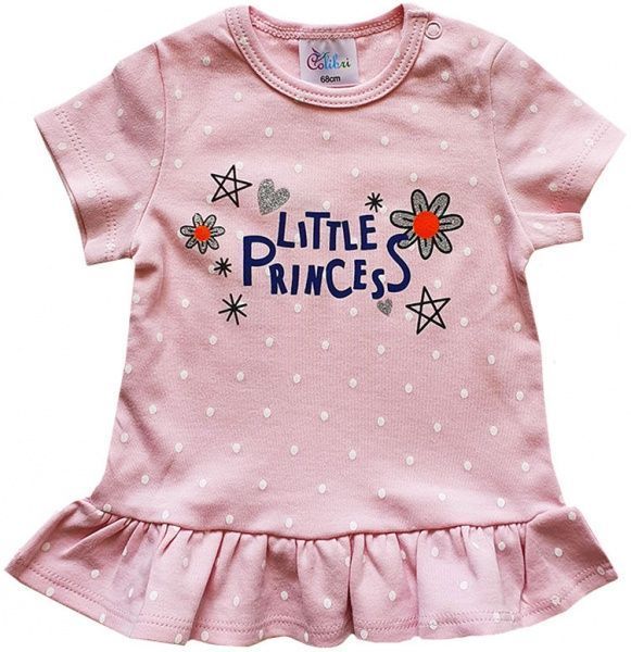 Футболка для дівчаток Colibri р.74 рожевий із малюнком G4076 