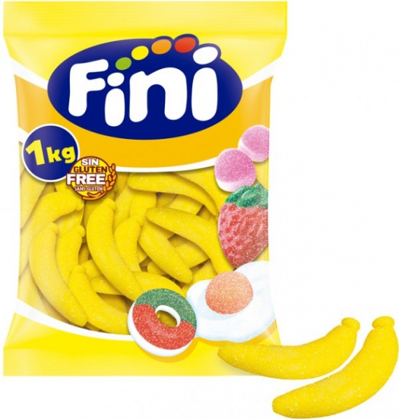 Конфеты Fini желейные Бананы 1 кг (8410525130267)